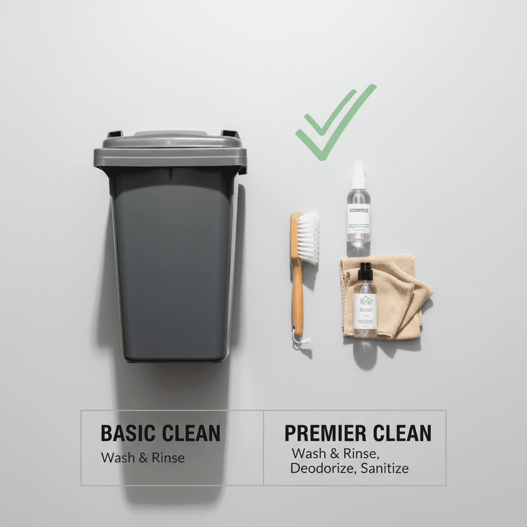 Bin cleaning service add-on options